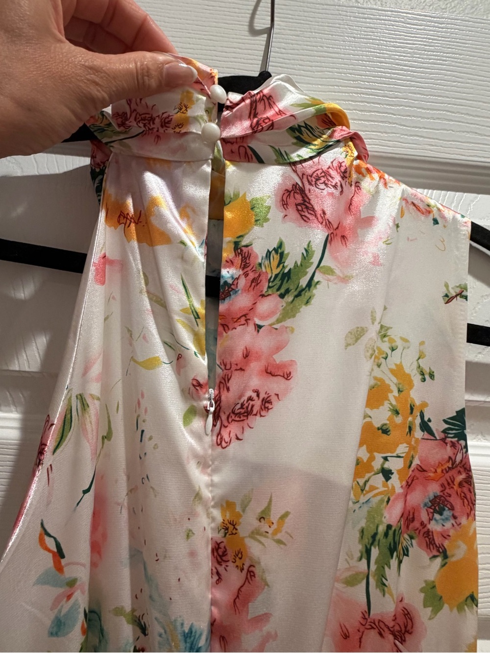 NEW Floral Cowl-Neck Maxi Dress - Picture 6 of 8